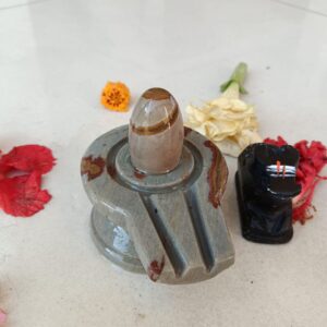 Narmada shivling with damru jaladhari