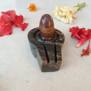 Narmada shivling with flat jaladhari