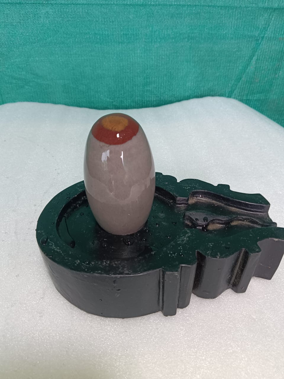 4 inch naramdeshwar shivling with flate base