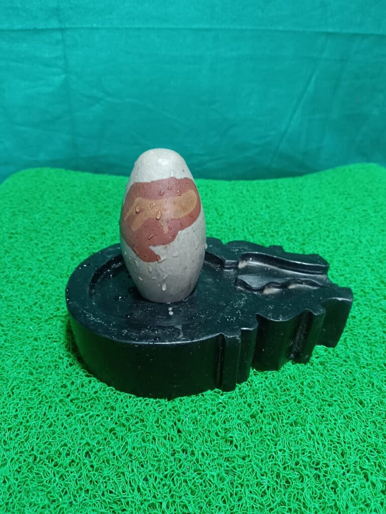 5 inch naramdeshwar shivling with flate base