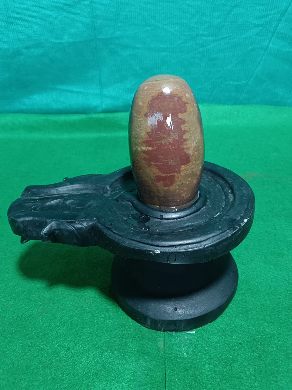 5 inch naramdeshwar shivling with damaru base